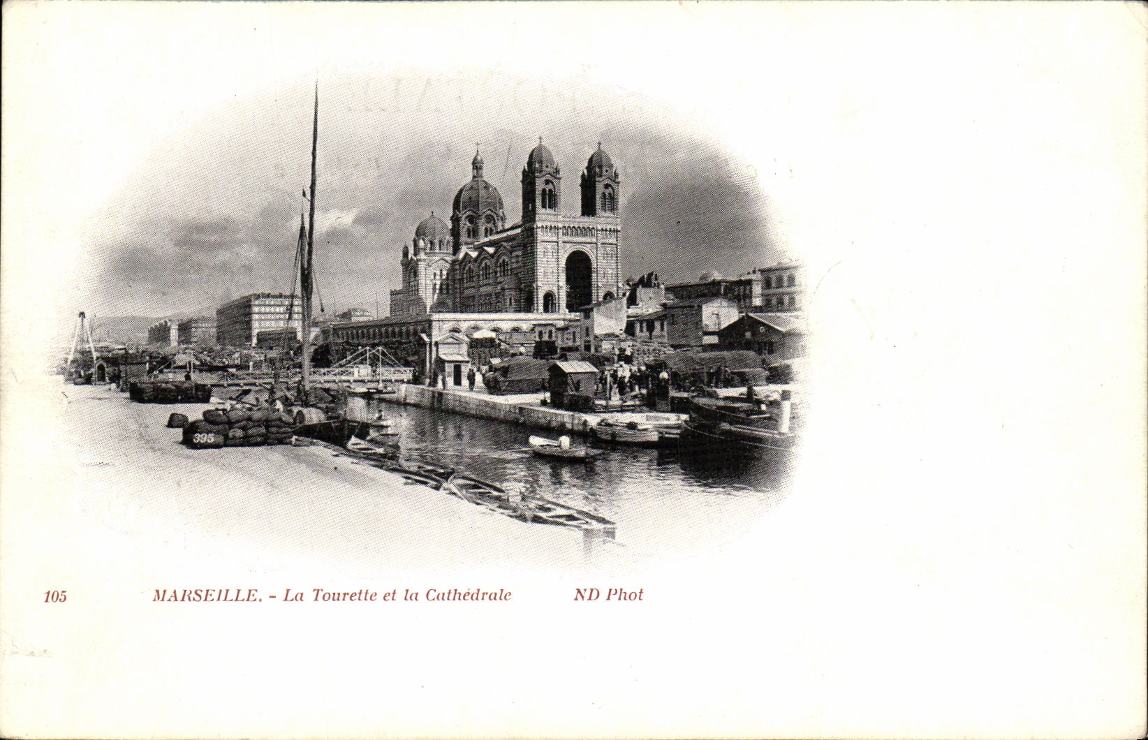 CPA Marseille La Tourelle et la Cathedrale 