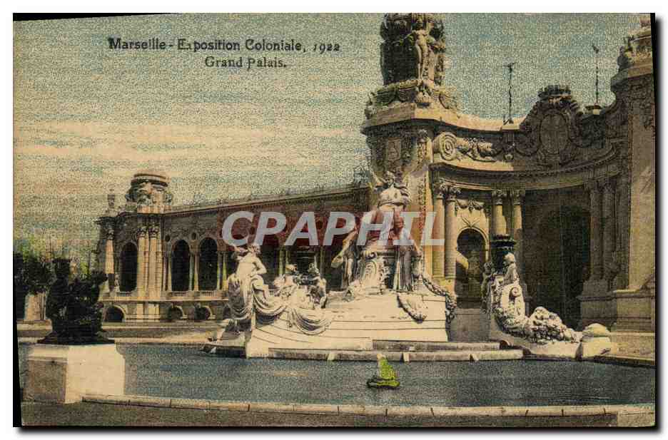 CPA Marseille Exposition Coloniale 1922 Grand Palais 