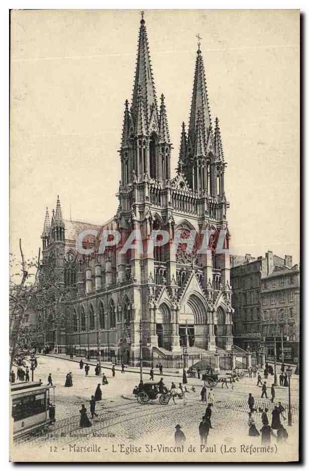 CPA Marseille L Eglise St Vincent de Paul Les reformes