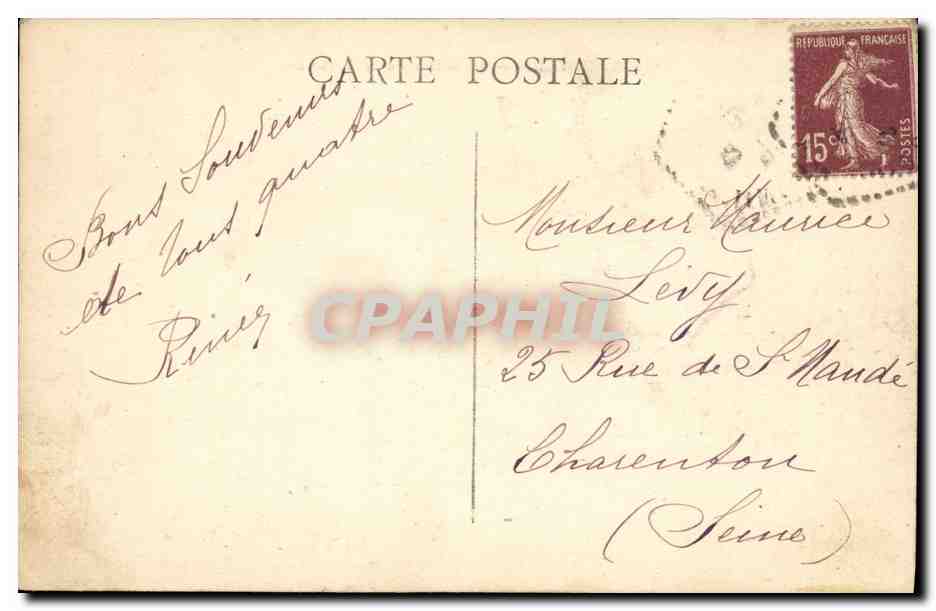 CPA Marseille Bassins de la Joliette Bateaux — Verso