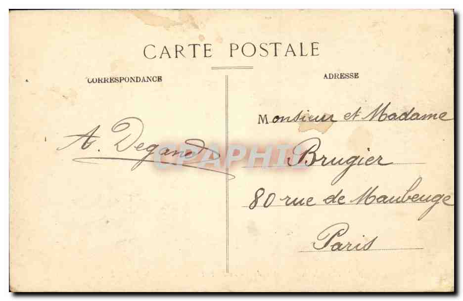 CPA Marseille Entree du Vieux Port et Pont a Transbordeur  — Verso