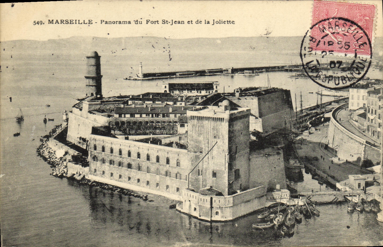CPA Marseille Panorama du Fort st Jean et de la Joliette 