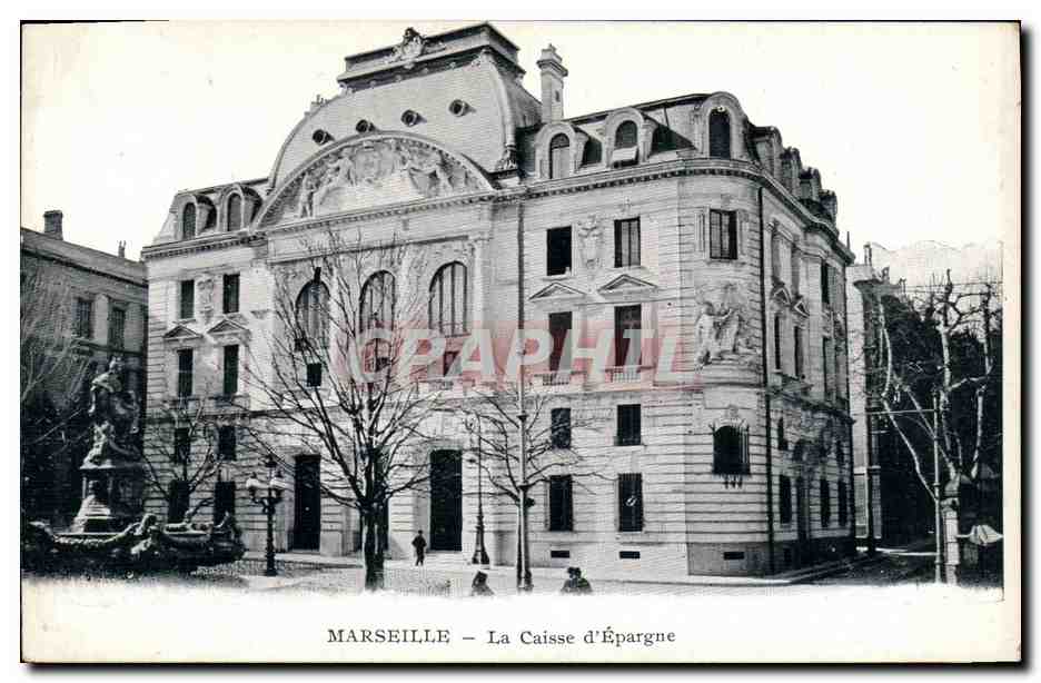 CPA Marseille La Caisse d Epargne 
