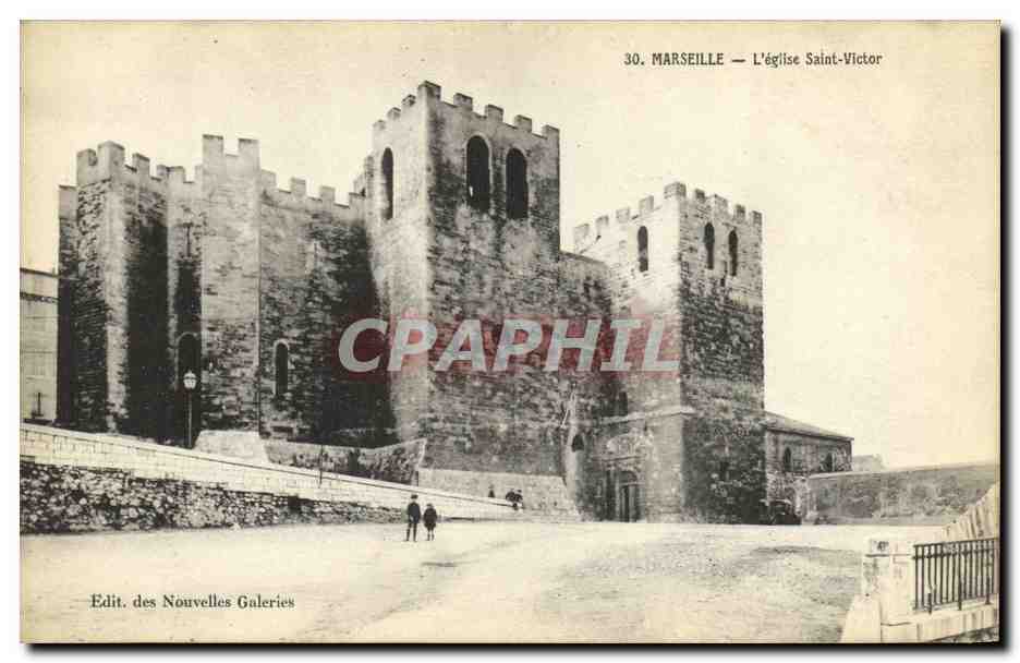 CPA Marseille L eglise Saint Victor 