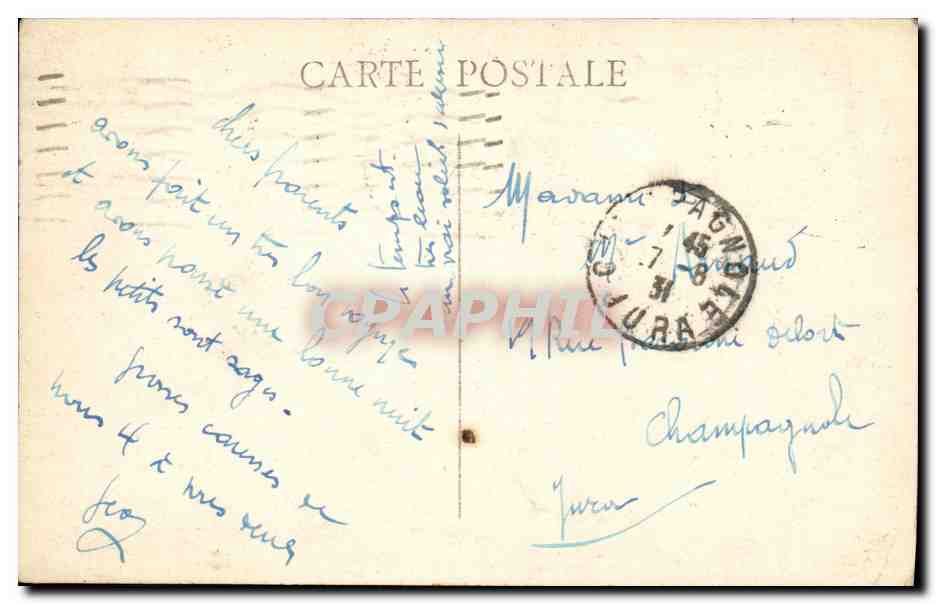 CPA Marseille Un Coin du Vieux Port et la Mairie Bateaux — Rückseite