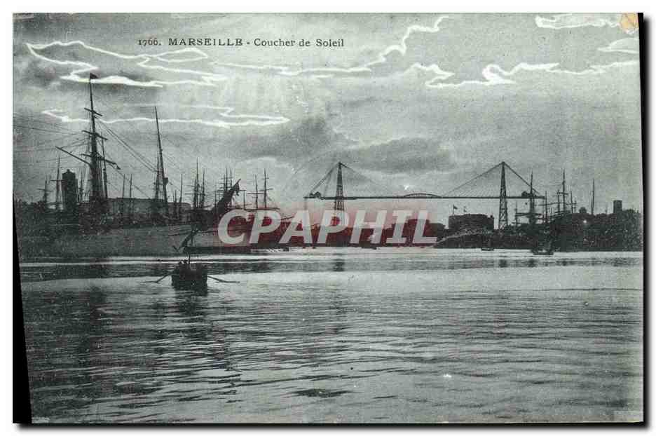 CPA Marseille Coucher de Soleil Bateau