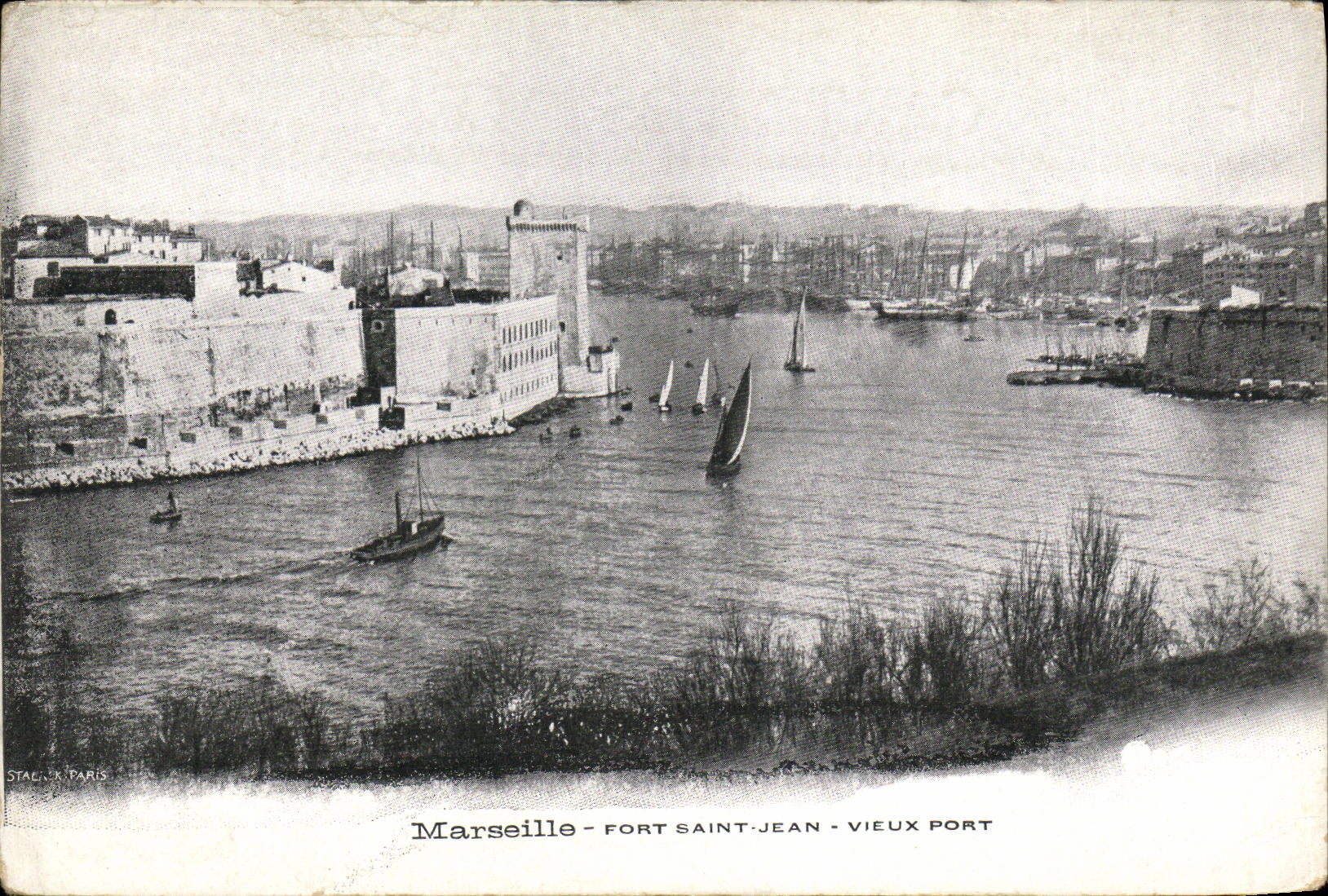 CPA Marseille Fort Saint Jean Vieux Port 