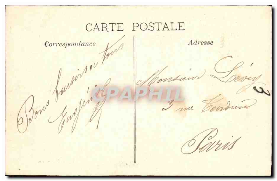 CPA Marseille L Hotel des Postes  — Verso