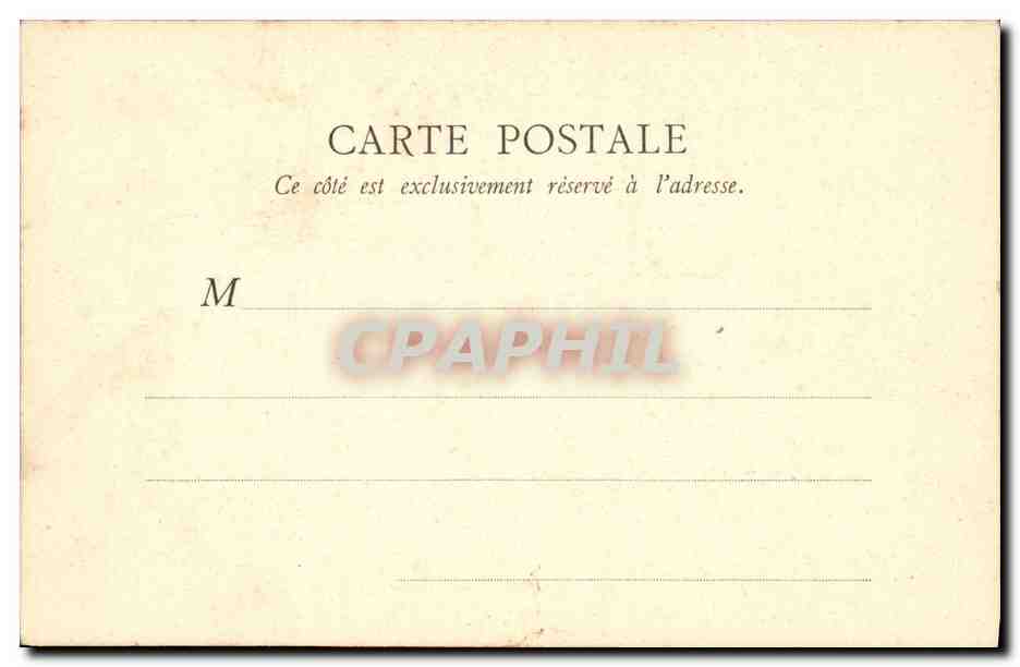 CPA Marseille Le Vieux Port N D de la Garde — Verso