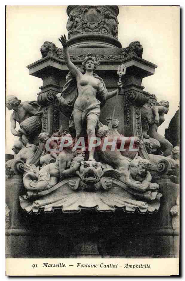 CPA Marseille Fontaine Cantini Amphitrite 