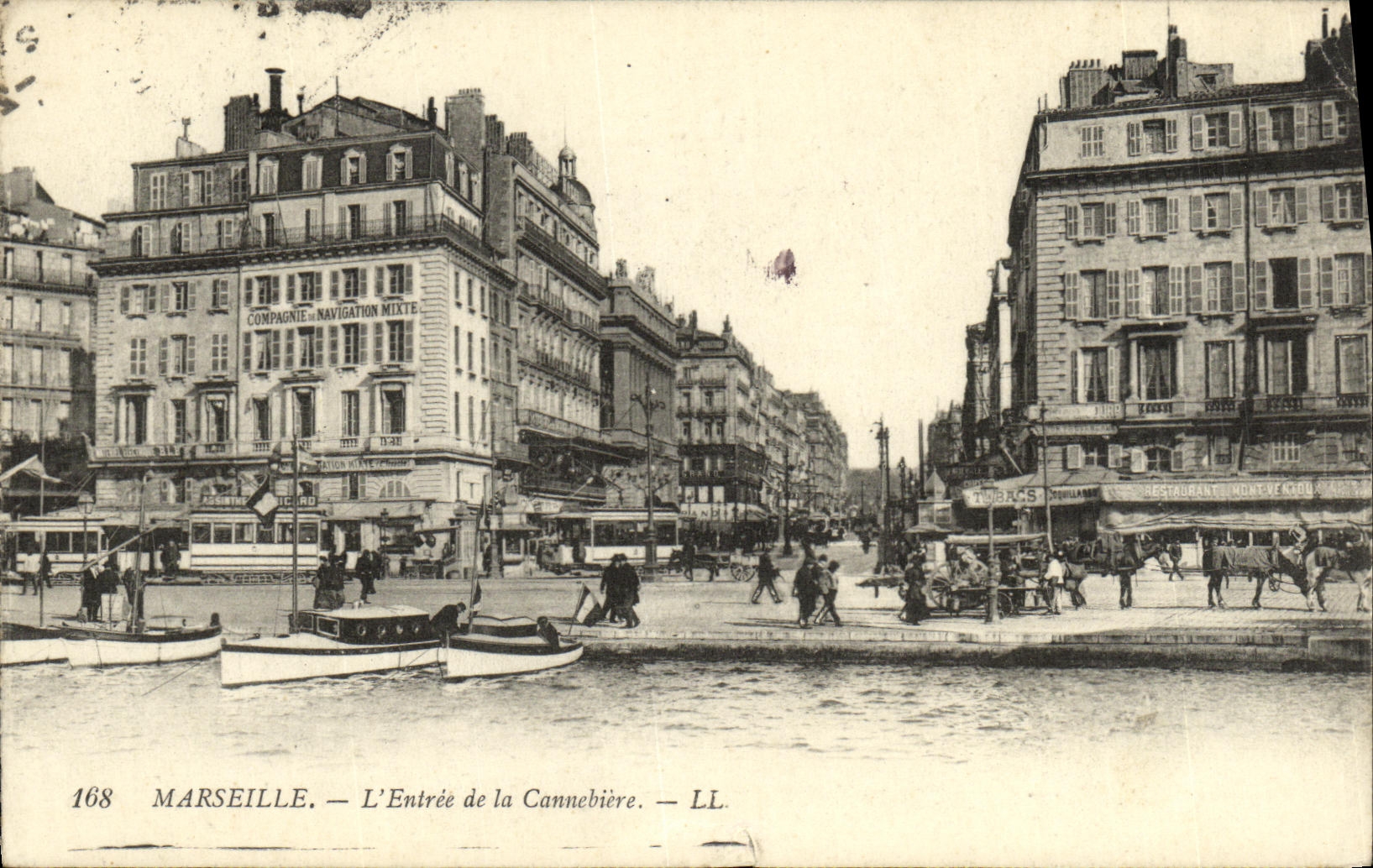 CPA Marseille L Entree de la Cannebiere