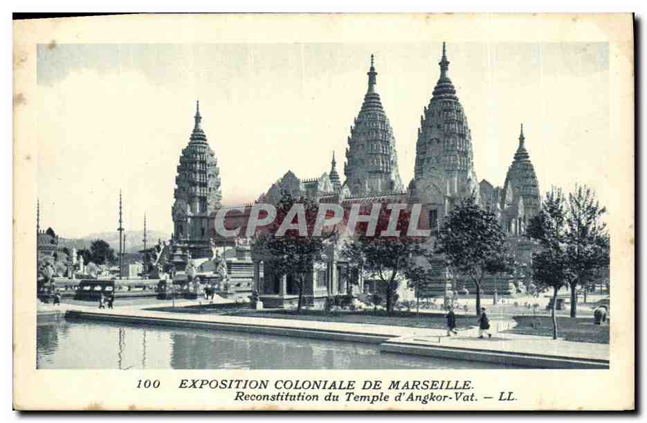 CPA Exposition Coloniale de Marseille Reconstitution du Temple d Angkor Vat