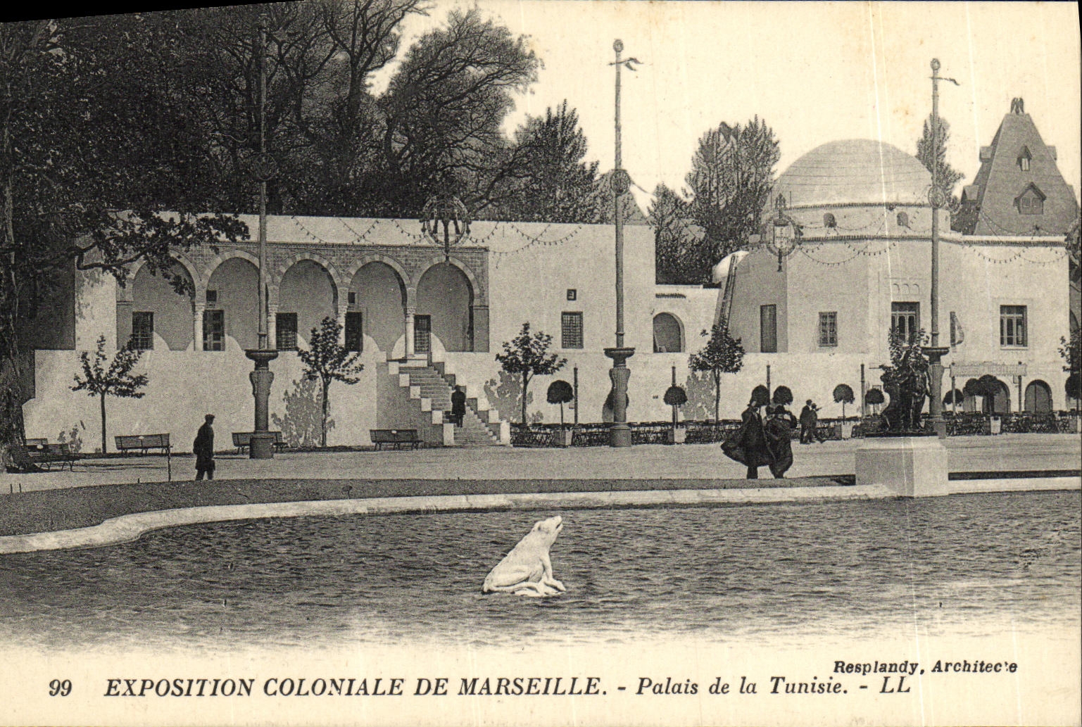 CPA Exposition Coloniale de Marseille Palais de la Tunisie 