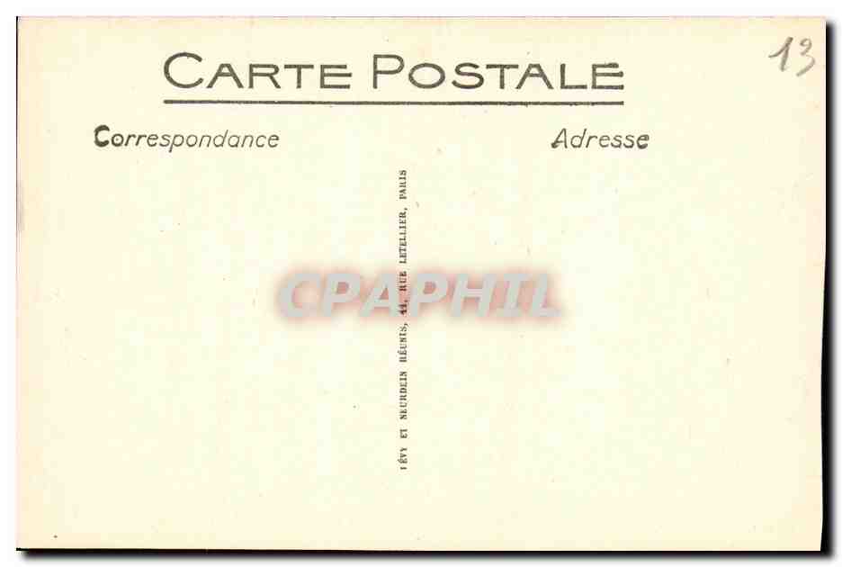 CPA Exposition Coloniale de Marseille Palais de la Tunisie  — Rückseite