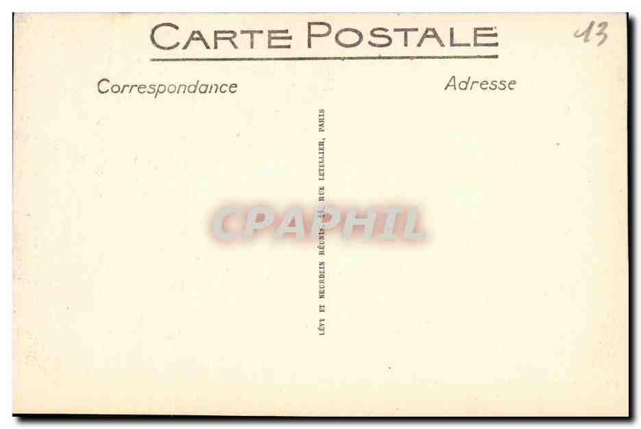 CPA Exposition Coloniale de Marseille Palais du Maroc  — Rückseite