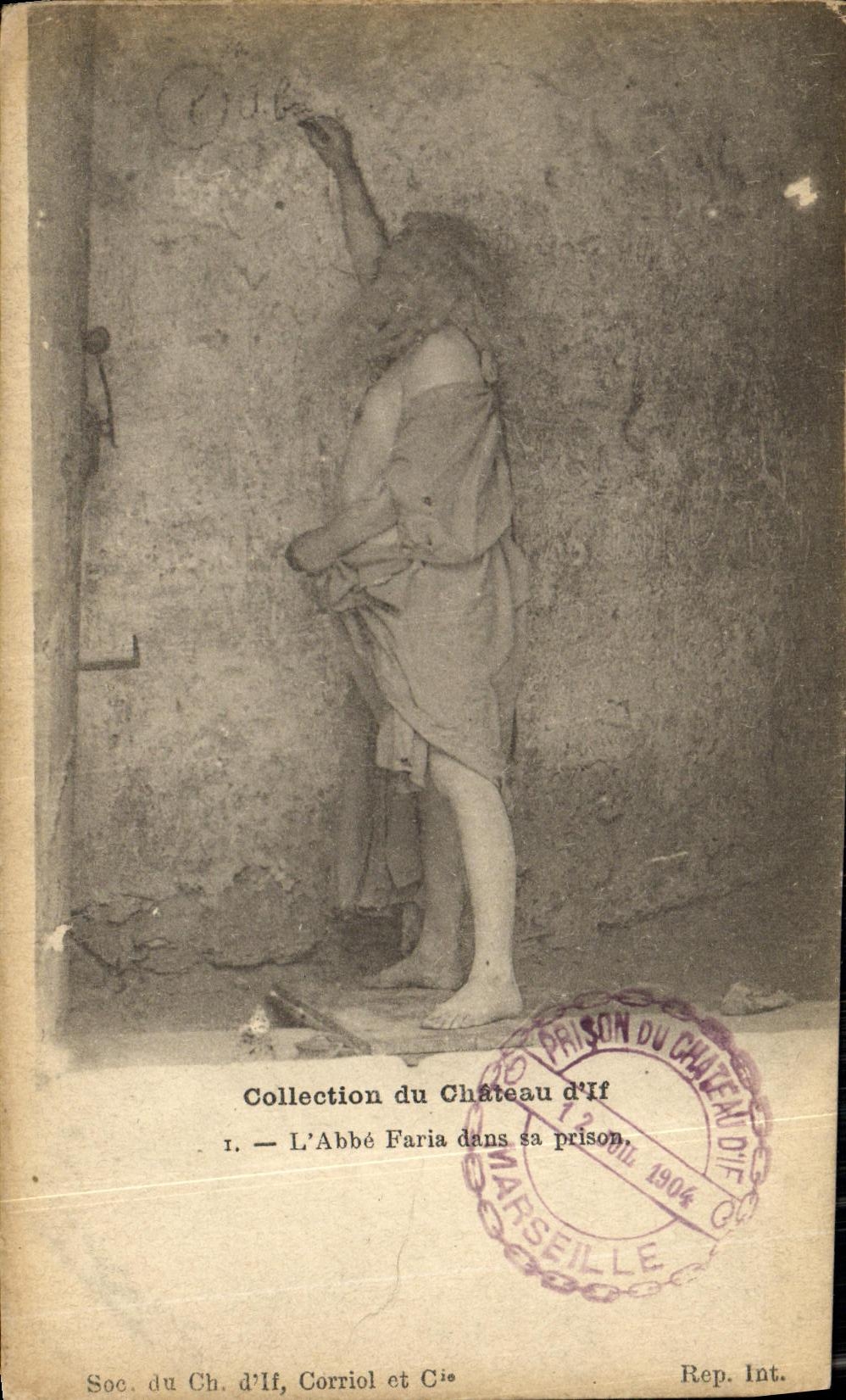 CPA Collection du Chateau d If L abbe Faria dans sa prison