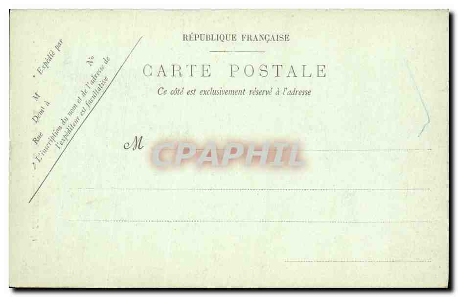 CPA Marseille Interieur de la Cathedrale  — Verso