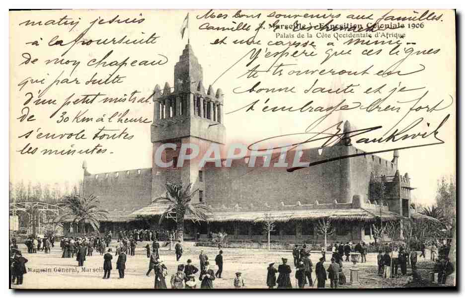 CPA Marseille Exposition Coloniale Palais de la Cote occidentale d Afrique