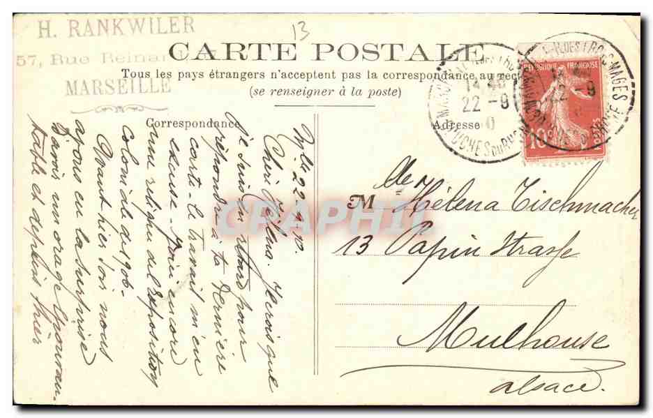 CPA Marseille Exposition Coloniale Palais de la Cote occidentale d Afrique — Rückseite