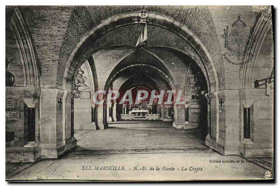 CPA Marseille Notre Dame De la Garde La Crypte