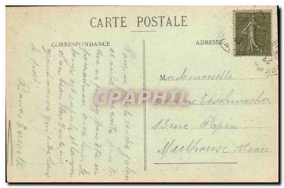CPA Marseille Notre Dame De la Garde La Crypte — Verso