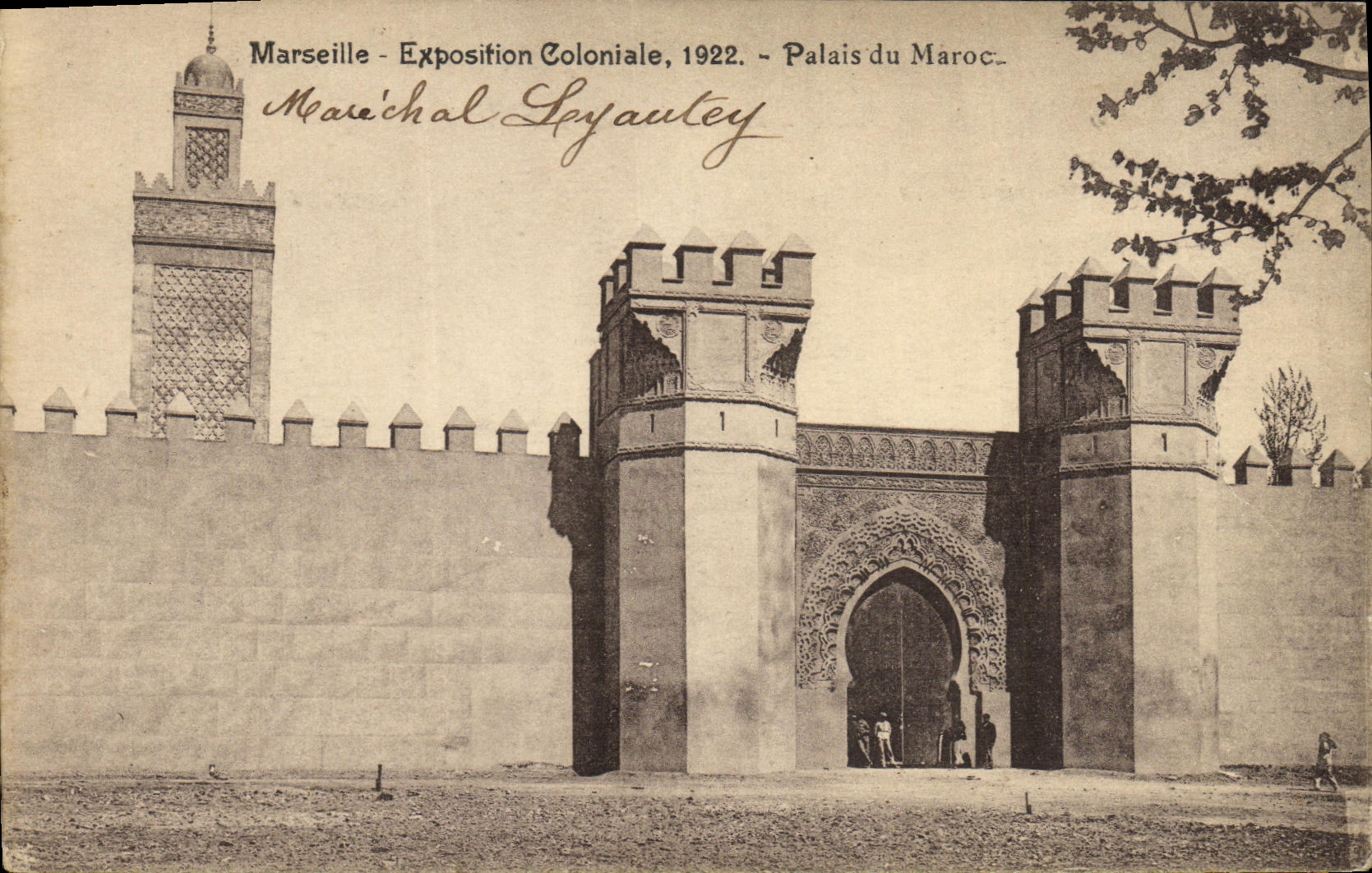CPA Marseille Exposifion Coloniale 1922 Palais du Maroc
