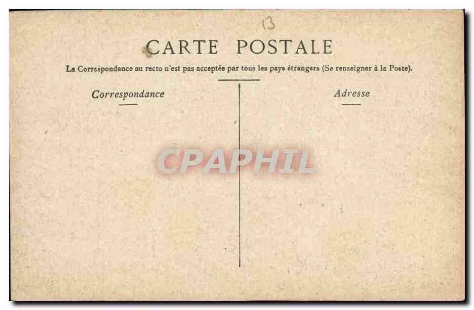 CPA Marseille Musee Borely — Rückseite