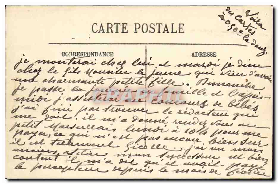 CPA Marseille Vue Prise de la Mairie Bateaux — Rückseite