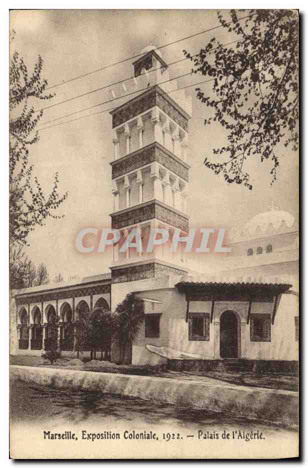 CPA Marseille Marseille Exposition Coloniale Palais de L Agerie