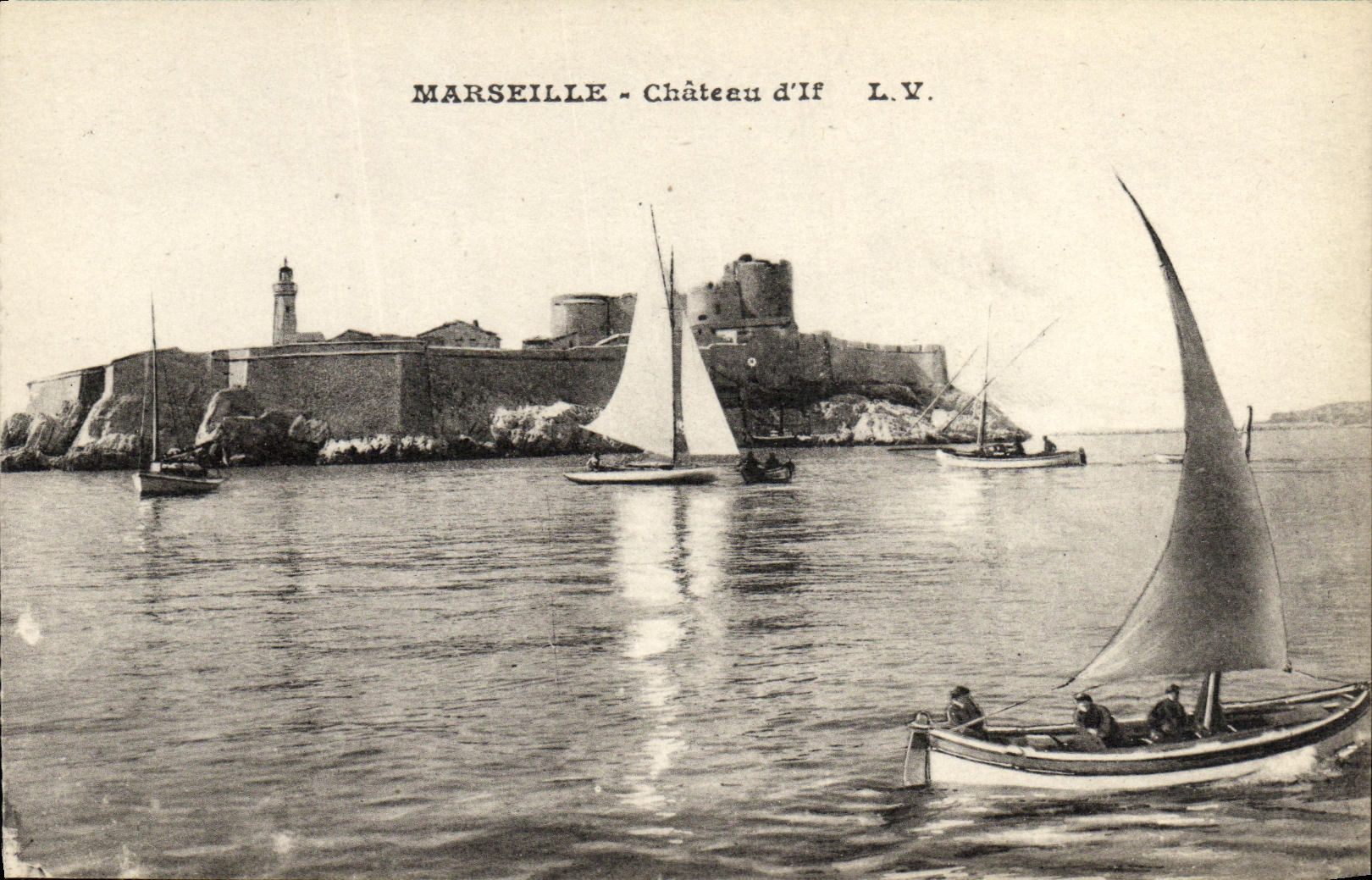 CPA Marseille Chateau d If Bateaux