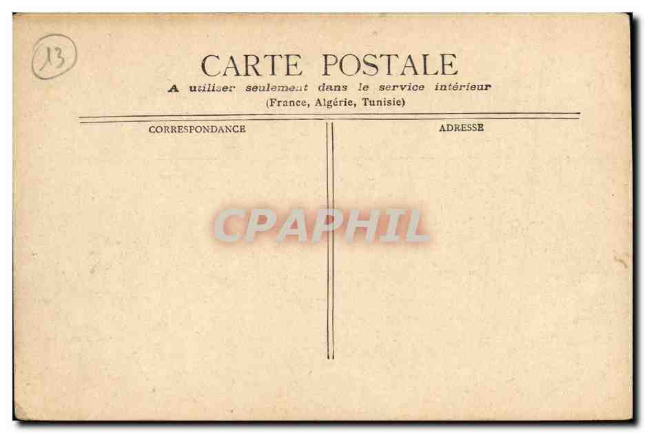 CPA Marseille Musee Botrely — Rückseite