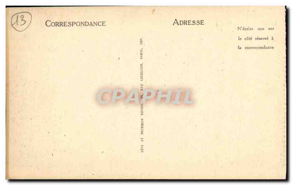 CPA Marseille La Rue La Republique — Verso