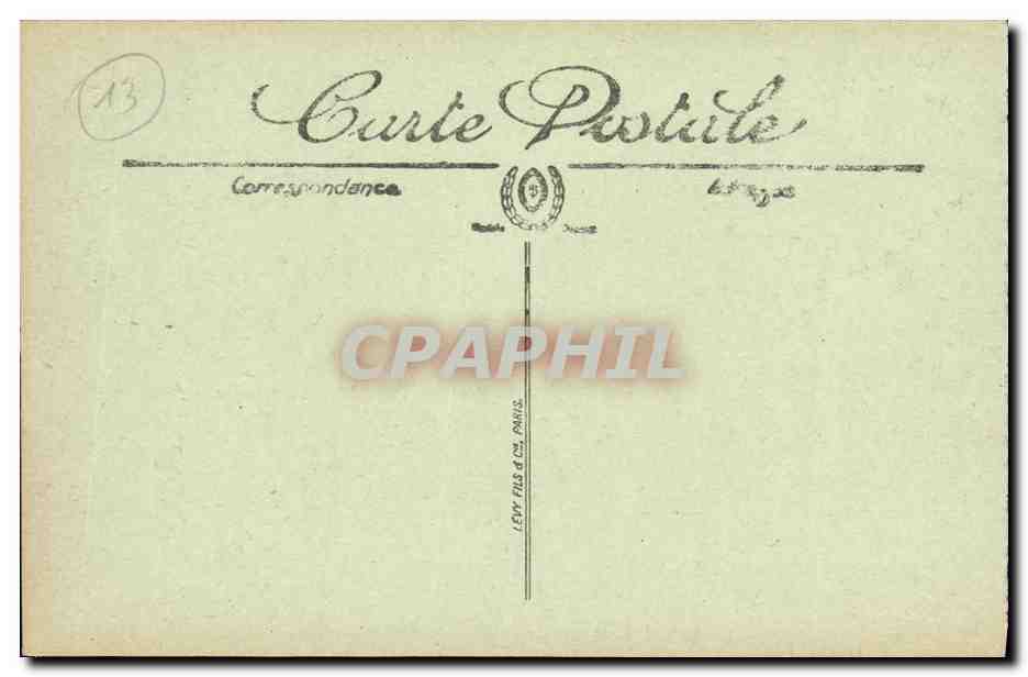 CPA Marseille La Passe du Vieux Port Bateau — Verso