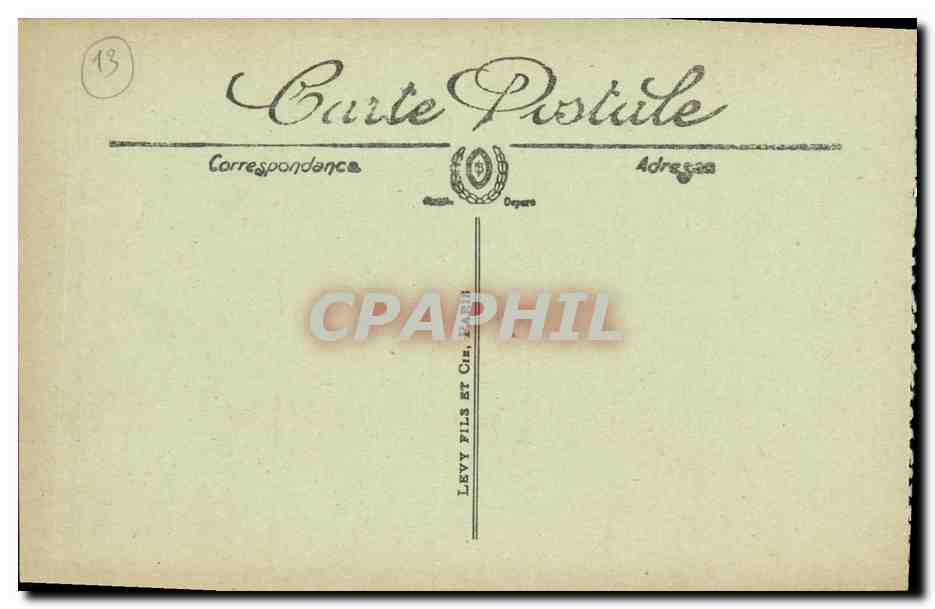 CPA Marseille Le Quai des Belges et Notre Dame de la Garde — Verso