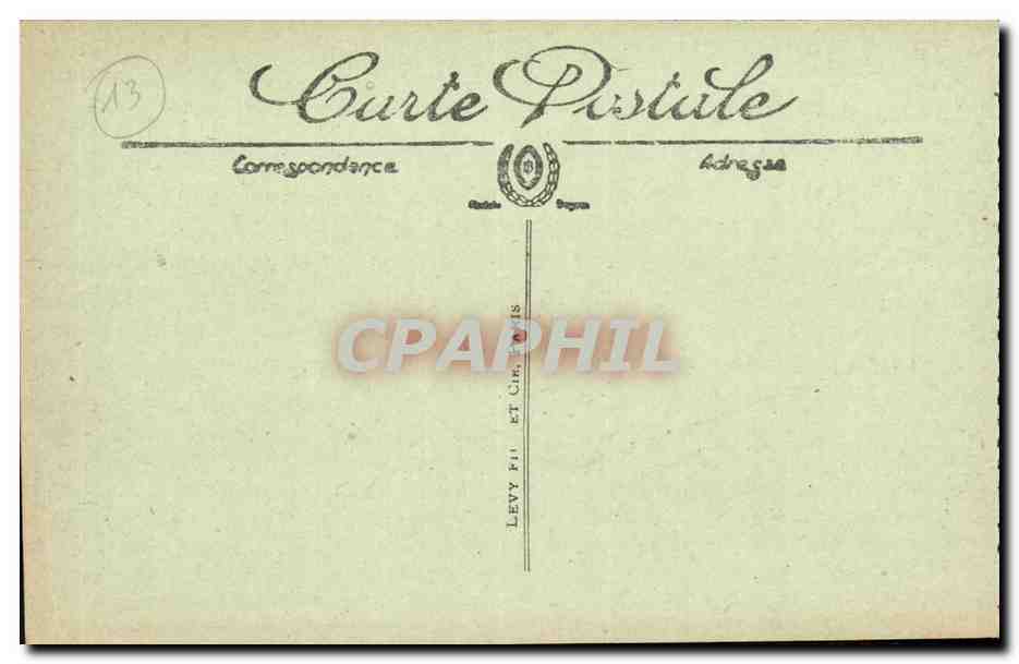 CPA Marseille Les Ilettes d Endoume Le Chateau d If Arrivee d Un Courrier Bateau — Rückseite