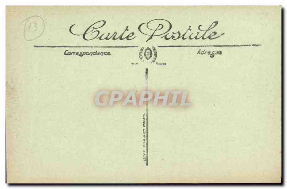 CPA Marseille La place Castellane Fontaine Cantini — Verso