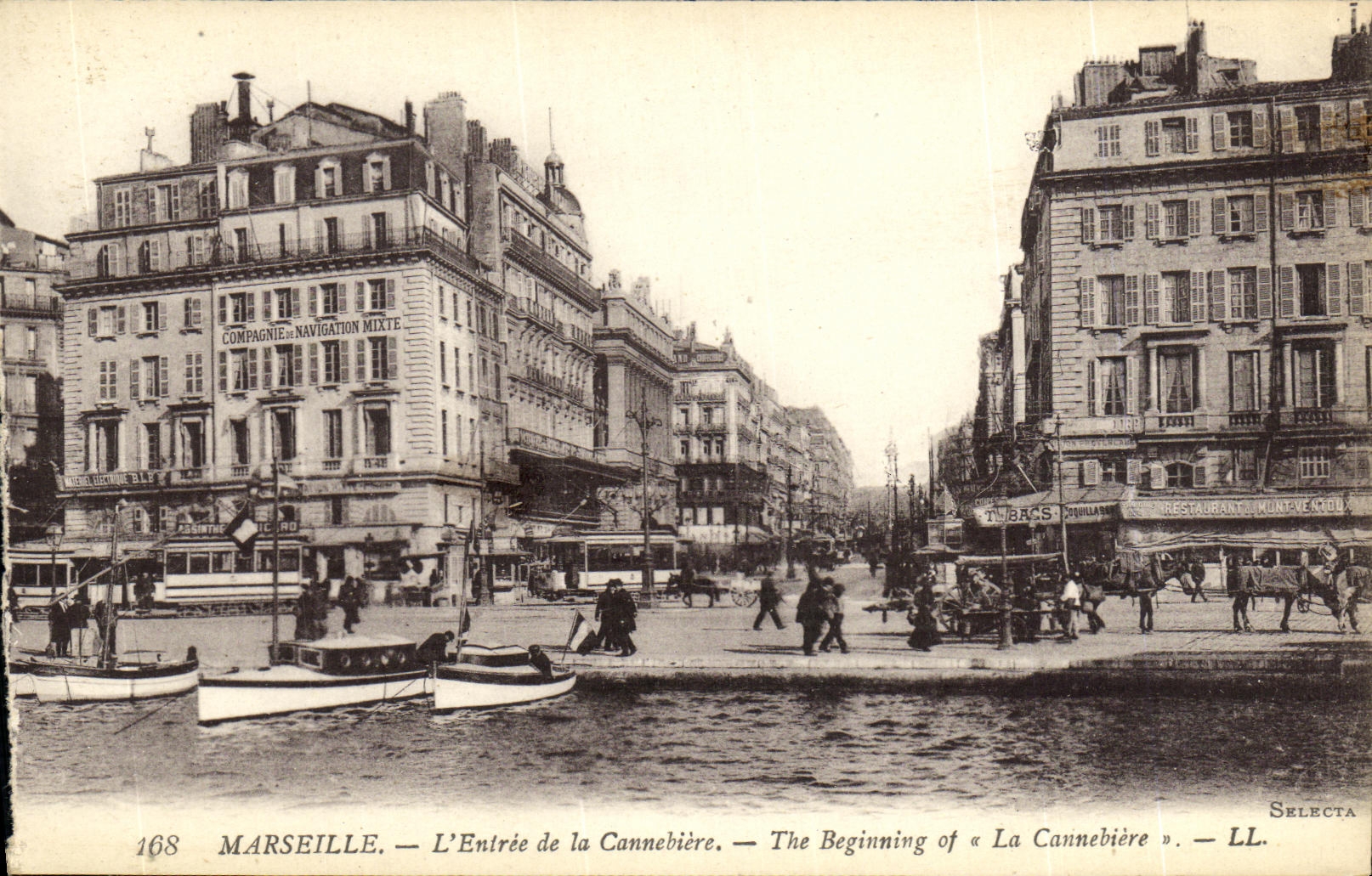 CPA Marseille L Entree de la Cannebiere 