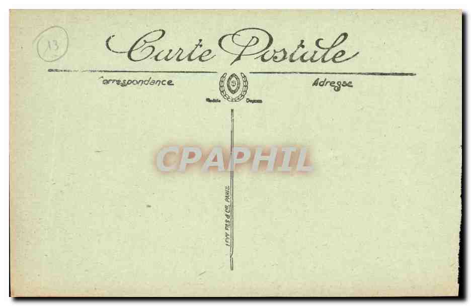 CPA Marseille L Entree de la Cannebiere  — Verso