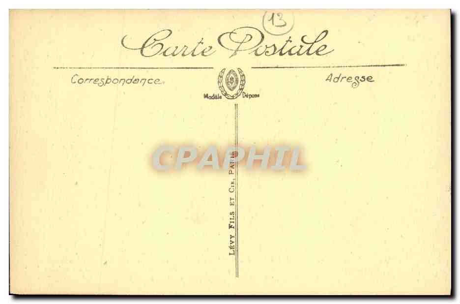 CPA Marseille Place d Aix et l arc de Triomphe — Rückseite