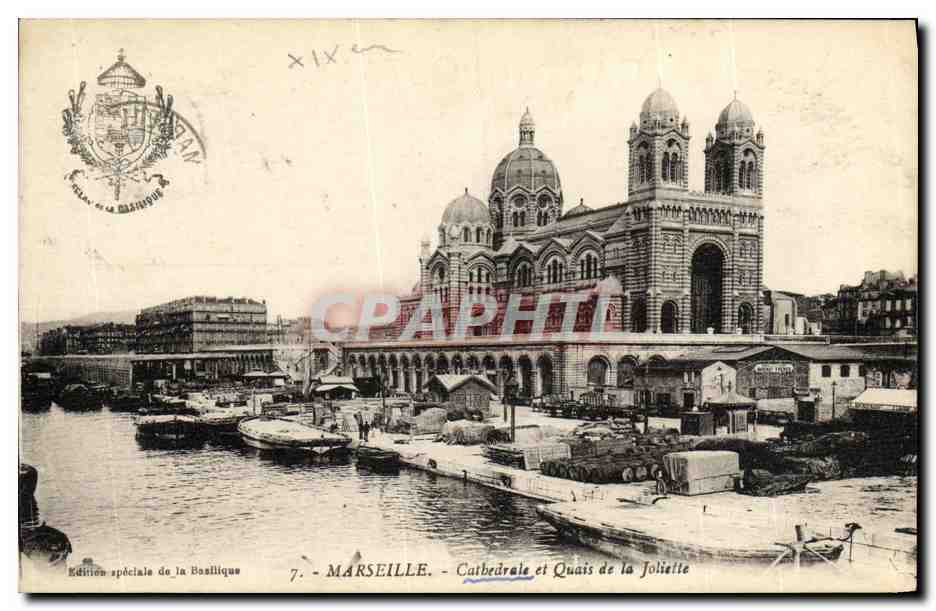 CPA Marseille Cathedrale et Quais de la Joliette