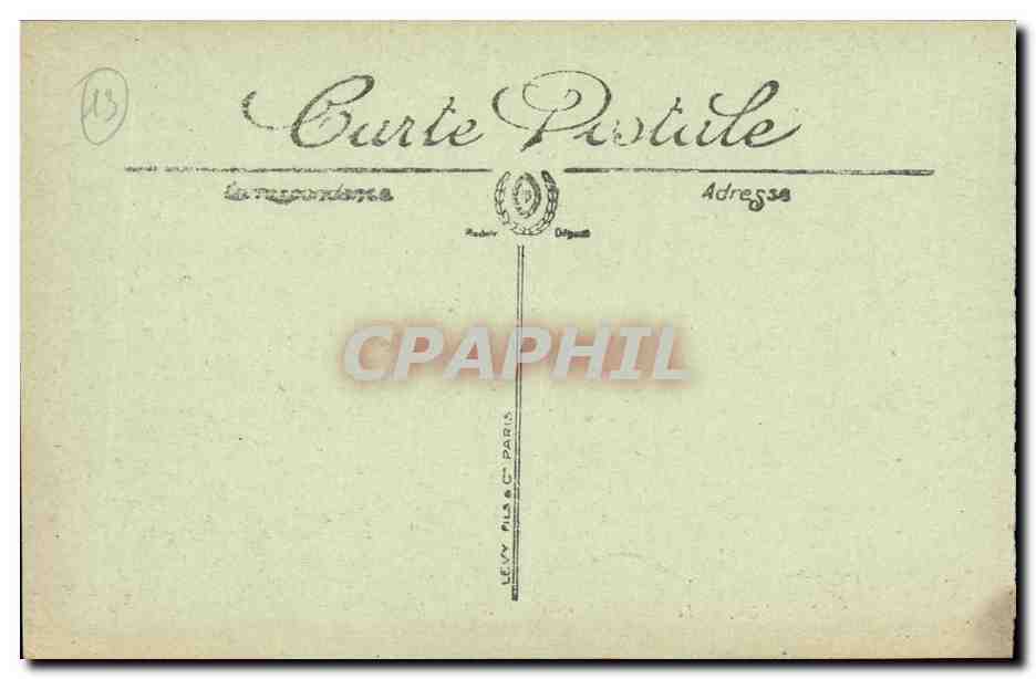 CPA Marseille Le Quai Port et la Rue de la Republique — Verso
