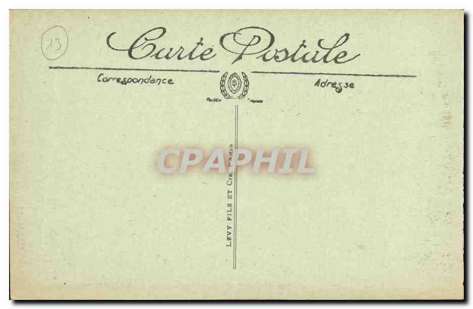 CPA Marseille Fontaine Canlini et Auenue du Prado — Verso