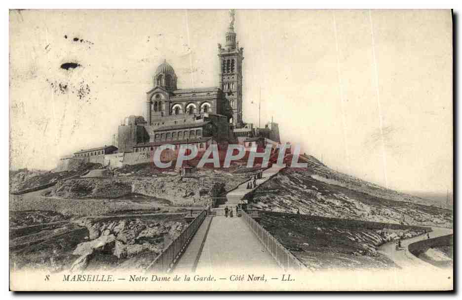 CPA Marseille Notre Dame De la Garde Cote Nord