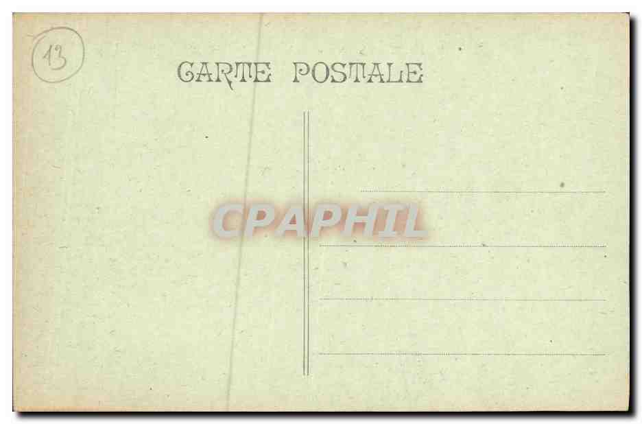 CPA Marseille Phare de la Desirade Bateau — Verso