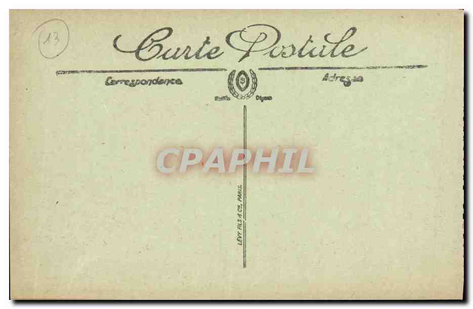 CPA Marseille La Corniche Le Palace Hotel et les Iles — Rückseite