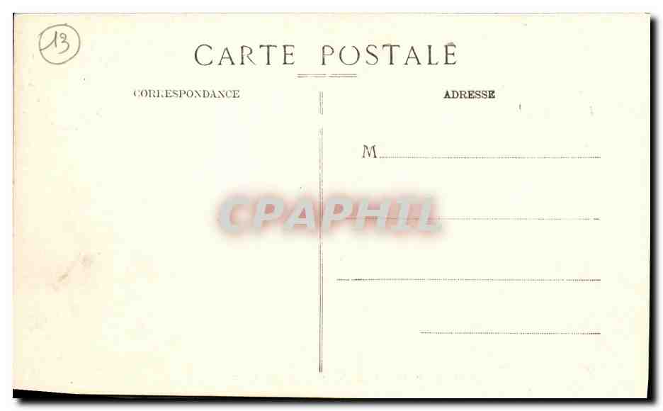CPA Marseille Vue Generale Sur Notre Dame De La Garde — Verso