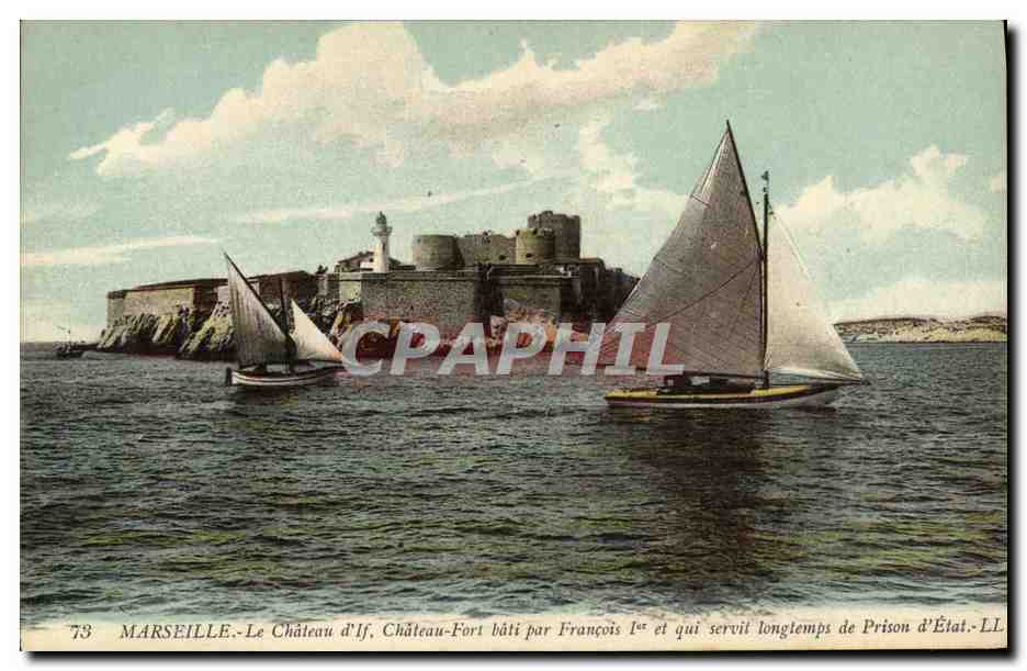 CPA Marseille Le Chateau d If Chateau Fort Bati Par Francois 1er et Qui servit de prison d etat