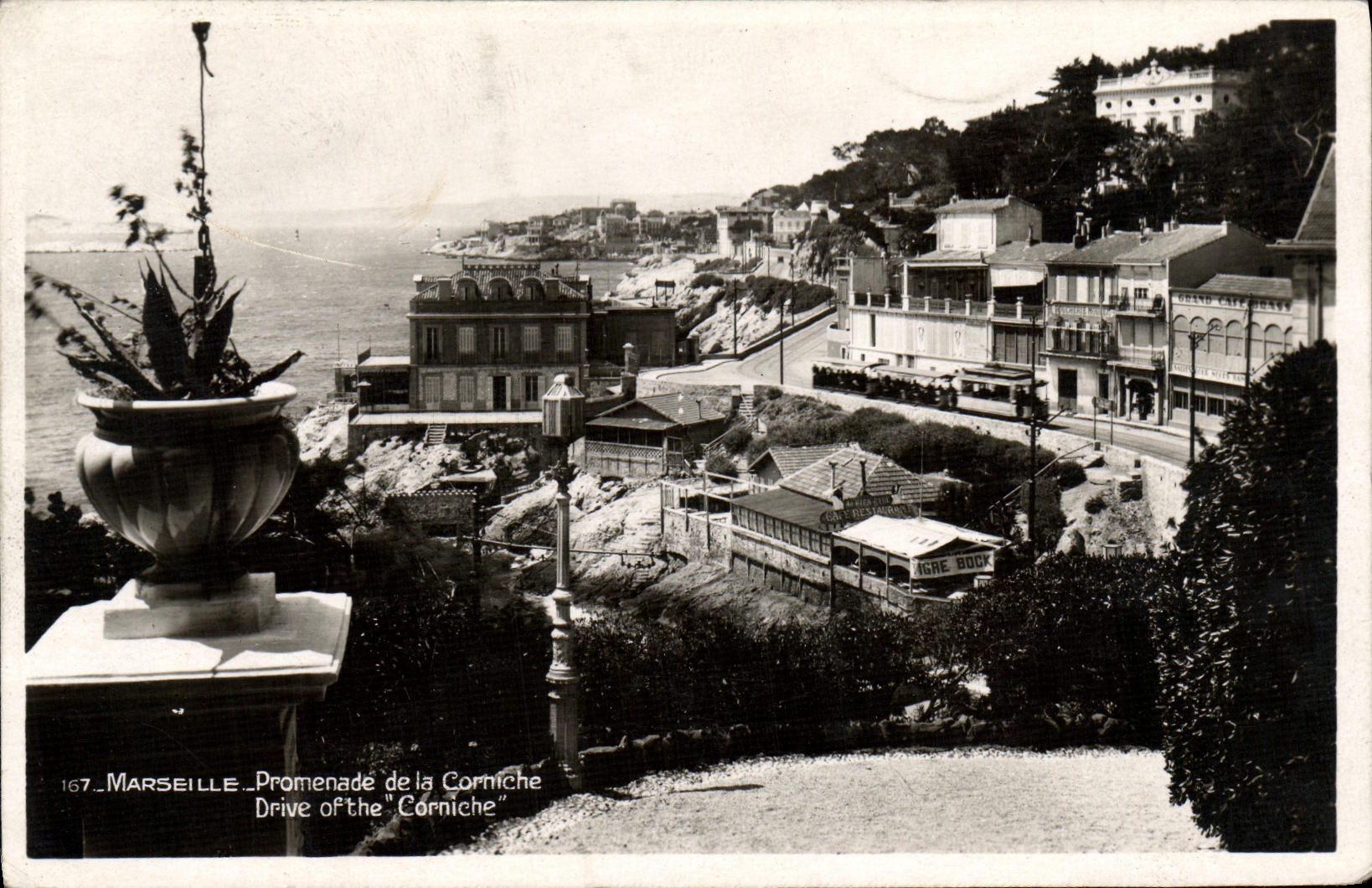 CPA Marseille Promenade de la Comiche