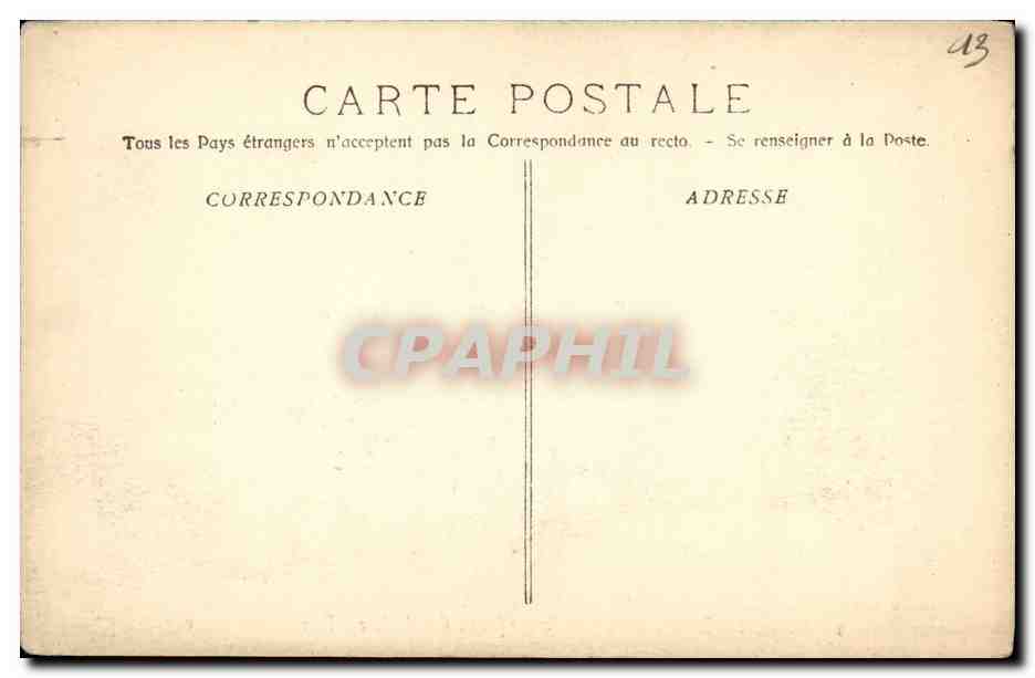 CPA Marseille Exposition Coloniale Afrique occidentale Ferme soudanaise Soudan — Rückseite