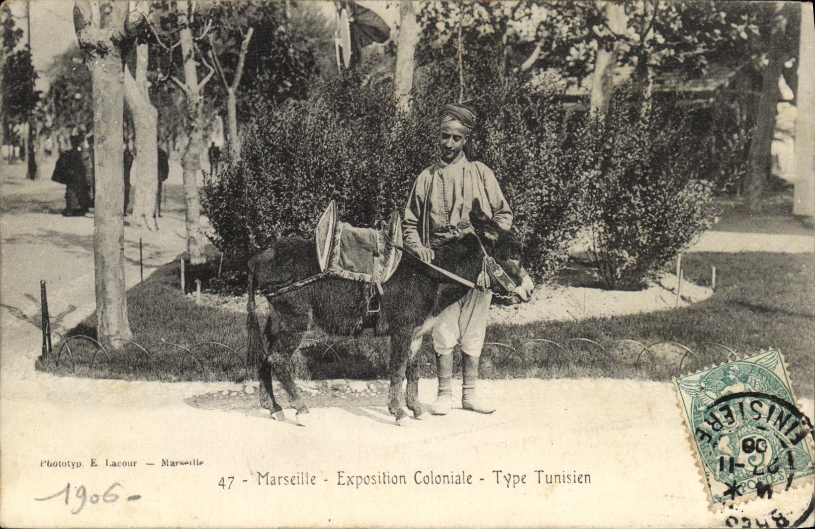 Marseille - Exposition Coloniale - Type Tunisien — Phototyp. E. Lacour - Marseille